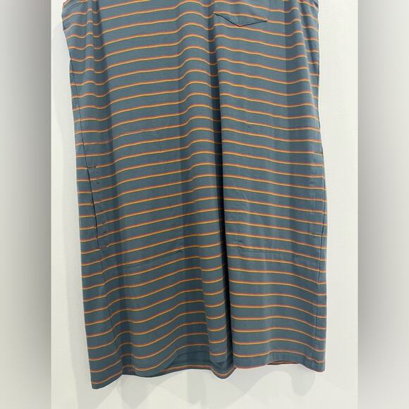 Toad & Co Striped Tank Dress Pockets XL - Picture 3 of 6